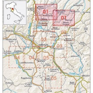 Appennino Fiorentino (01) 1:25.000