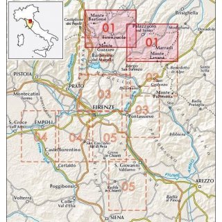 Appennino Fiorentino (01) 1:25.000