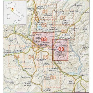 Appennino Fiorentino (03) 1:25.000