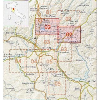 Appennino Fiorentino (02) 1:25.000