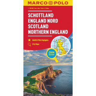 MARCO POLO Schottland, England Nord 1:300.000