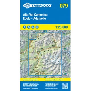 079 Alta Val Camonica, Edolo, Adamello 1:25.000