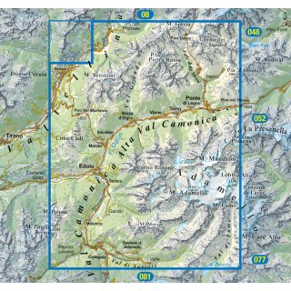 079 Alta Val Camonica, Edolo, Adamello 1:25.000