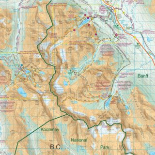 Lake Louise & Yoho Map 1:50 000