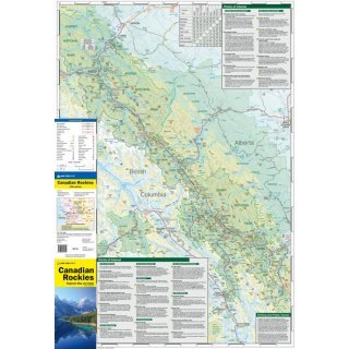 Canadian Rockies Map 1:400.000