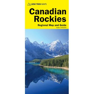Canadian Rockies Map 1:400.000