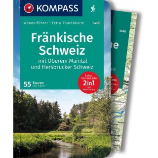 KOMPASS Wanderfhrer Frnkische Schweiz mit Oberem Maintal und Hersbrucker Schweiz, 55 Touren