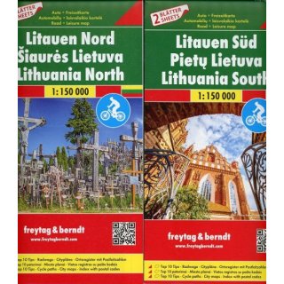 Litauen, Autokarten Set 1:150.000