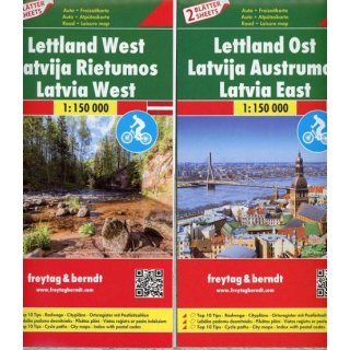 Lettland, Autokarten Set 1:150.000, Top 10 Tips