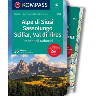 Alpe di Siusi, Sassolungo, Sciliar, Catinaccio, 35 itinerari