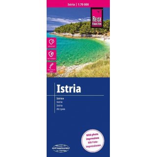 Landkarte Istrien / Istria (1:70.000)