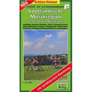 022 Vogtlndische Musikregion mit Stadtplan Klingenthal 1 : 35 000
