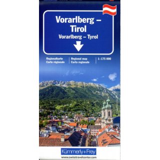 Vorarlberg - Tirol - Sdtirol Regionalkarte 1: 175 000