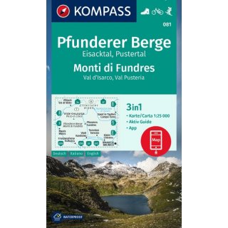 WK 081 Pfunderer Berge/Monti di Fundres 1:25.000