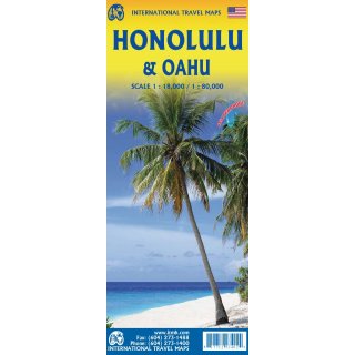 Honolulu & Oahu 1:18.000/1:80.000