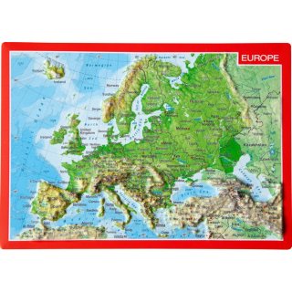 Postkarte Europa 3D Relief