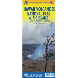 Hawaii Volcanoes National Park& Big Island 1: 200.000/1:85.000