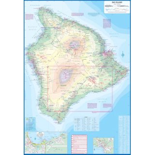 Hawaii Volcanoes National Park& Big Island 1: 200.000/1:85.000