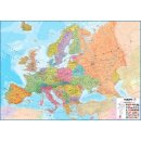 Europa, politisch. Mit Flaggen 1:4.300.000