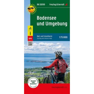 Bodensee und Umgebung, Rad- und Freizeitkarte 1:75.000