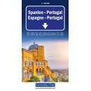 Spanien - Portugal Strassenkarte
