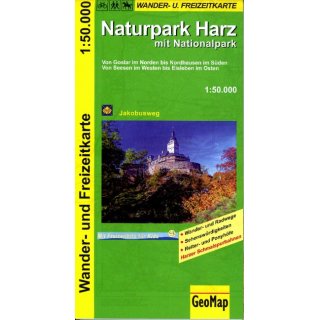 Naturpark Harz mit Nationalpark 1:50.000