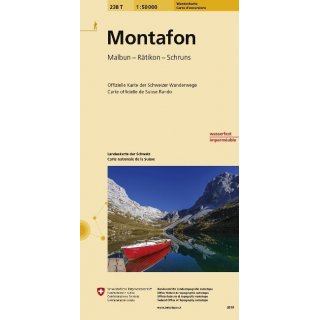 Swisstopo 1 : 50 000 Montafon Wanderkarte
