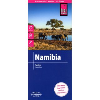 Reise Know-How Landkarte Namibia 1 : 1.200.000