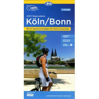 ADFC-Regionalkarte Kln/Bonn, 1:75.000