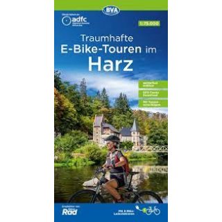 ADFC-Regionalkarte Traumhafte E-Bike-Touren im Harz, 1:75.000