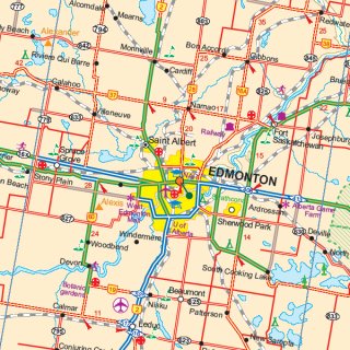 Jasper National Park & Northern Alberta 1:250.000/1:1.000.000