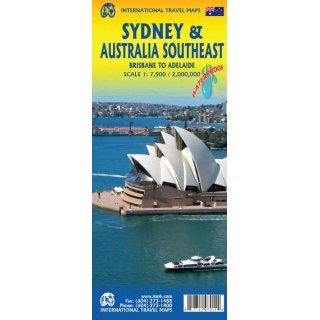 Sydney und Australien Sdost 1:7.500 / 1:2 Mio.