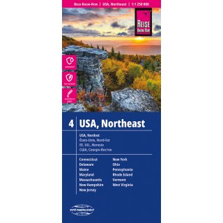 USA Nordost 1:1.250.000