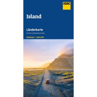 Länderkarte Island ADAC