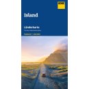 L&auml;nderkarte Island ADAC
