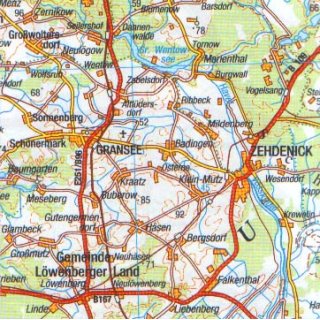 Land Brandenburg 1:250.000 gefaltet