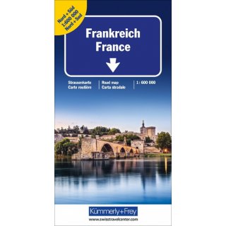 Frankreich Nord+Sd 1:600.000 (Doppelkarte)