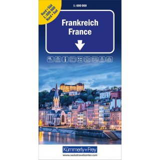 Frankreich Nord+Sd 1:600.000 (Doppelkarte)