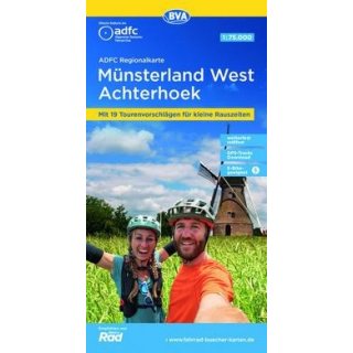 ADFC Regionalkarte  Mnsterland West 1: 75 000