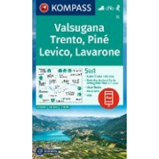 KOMPASS Wanderkarte 75 Valsugana