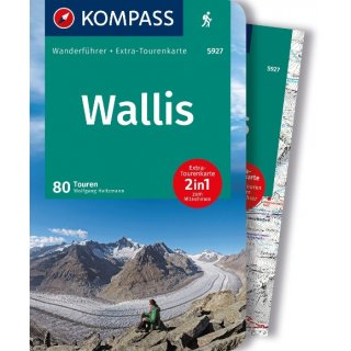 KOMPASS Wanderfhrer Wallis, 80 Touren