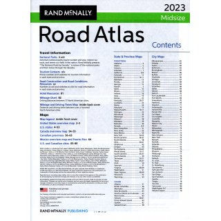 USA Road Atlas Midsize Road Atlas