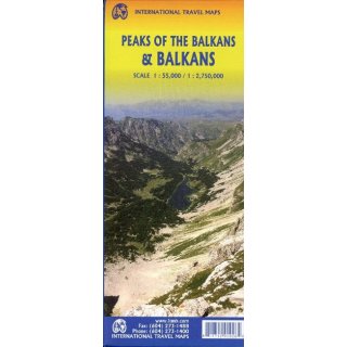 Balkans and Peaks 1:2 750 000/1:55 000