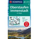KOMPASS Wanderkarte 02 Oberstaufen, Immenstadt im Allgu...