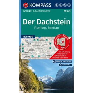 WK 031 Der Dachstein, Ramsau, Filzmoos 1:25.000