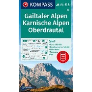KOMPASS Wanderkarte 60 Gailtaler Alpen, Karnische Alpen,...