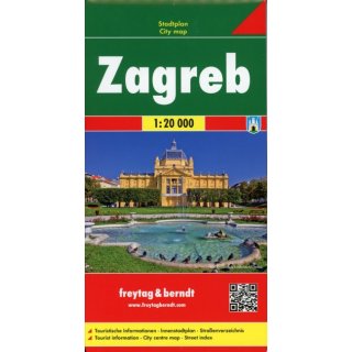 Zagreb, Stadtplan 1:20.000