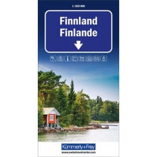 Finnland Strassenkarte 1:650 000