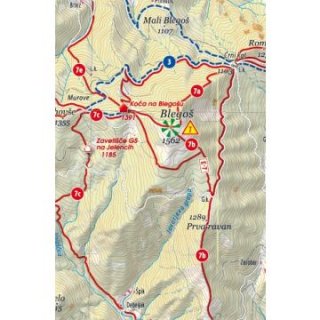 Skofjelosko - Idrijsko - Cerkljansko 1:40.000