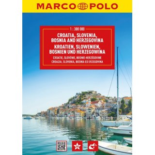 MARCO POLO ReiseAtlas Kroatien, Slowenien, Bosnien und Herzegowina